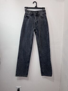 White Fox Jeans Womens XXS Light Wash 90s Inspired Straight Leg